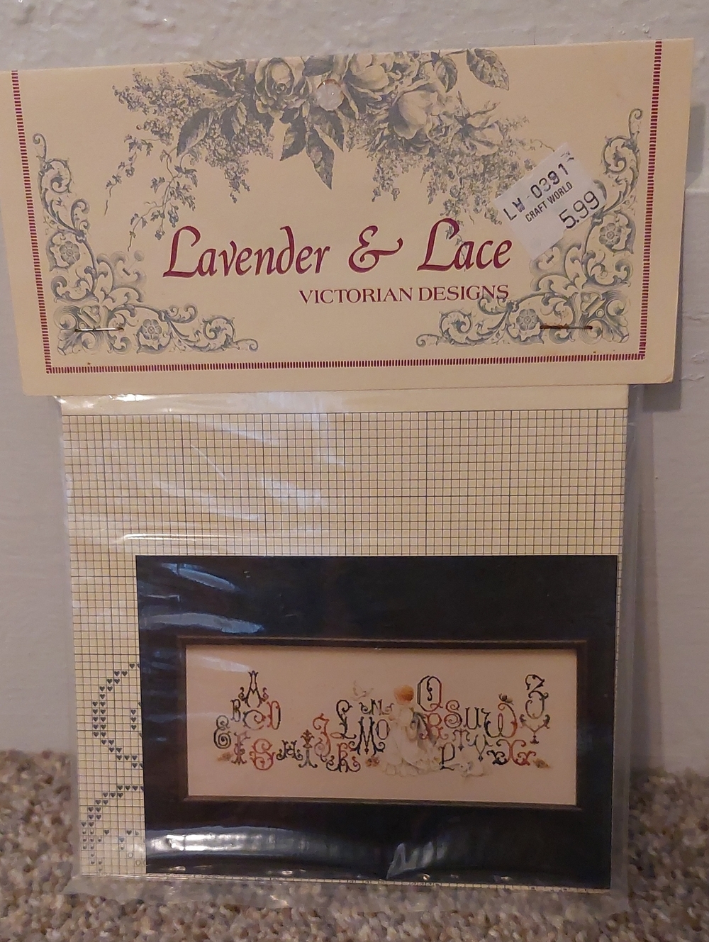 Lavender & Lace "Enchanted Alphabet" Cross-Stitch Pattern